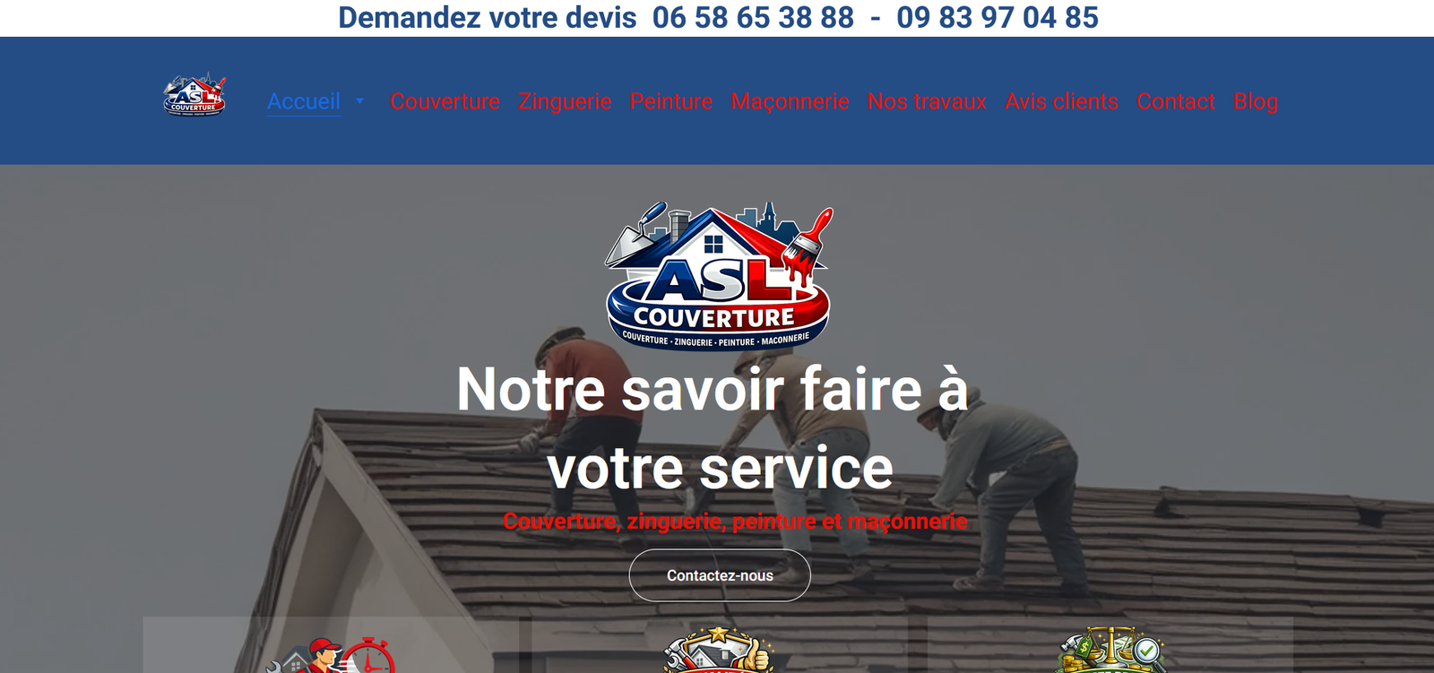 Site internet ASL Couverture